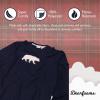 imageDearfoams Womens 2Piece Loosefit Set Matching Family Holiday Pajamas Soft ampamp ComfortableMenscozy Bear
