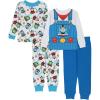 imageThomas ampamp Friends boys 4piece Snugfit Cotton Pajama Set Soft ampamp Cute for KidsLive Love Squish