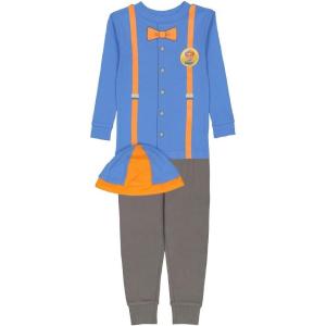 imageBlippi Boys 2Piece Snugfit Cotton Pajama Set Soft ampamp Cute for KidsBlippi Outfit 2