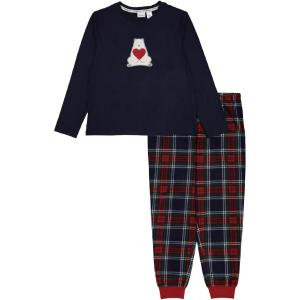 imageDearfoams Womens 2Piece Loosefit Set Matching Family Holiday Pajamas Soft ampamp ComfortableKidscozy Bear