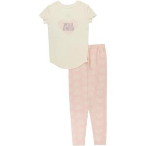 imageDearfoams Womens 2Piece Loosefit Set Matching Family Holiday Pajamas Soft ampamp ComfortableWild Child Girls
