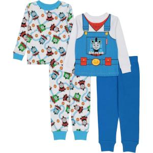 imageThomas ampamp Friends boys 4piece Snugfit Cotton Pajama Set Soft ampamp Cute for KidsLive Love Squish