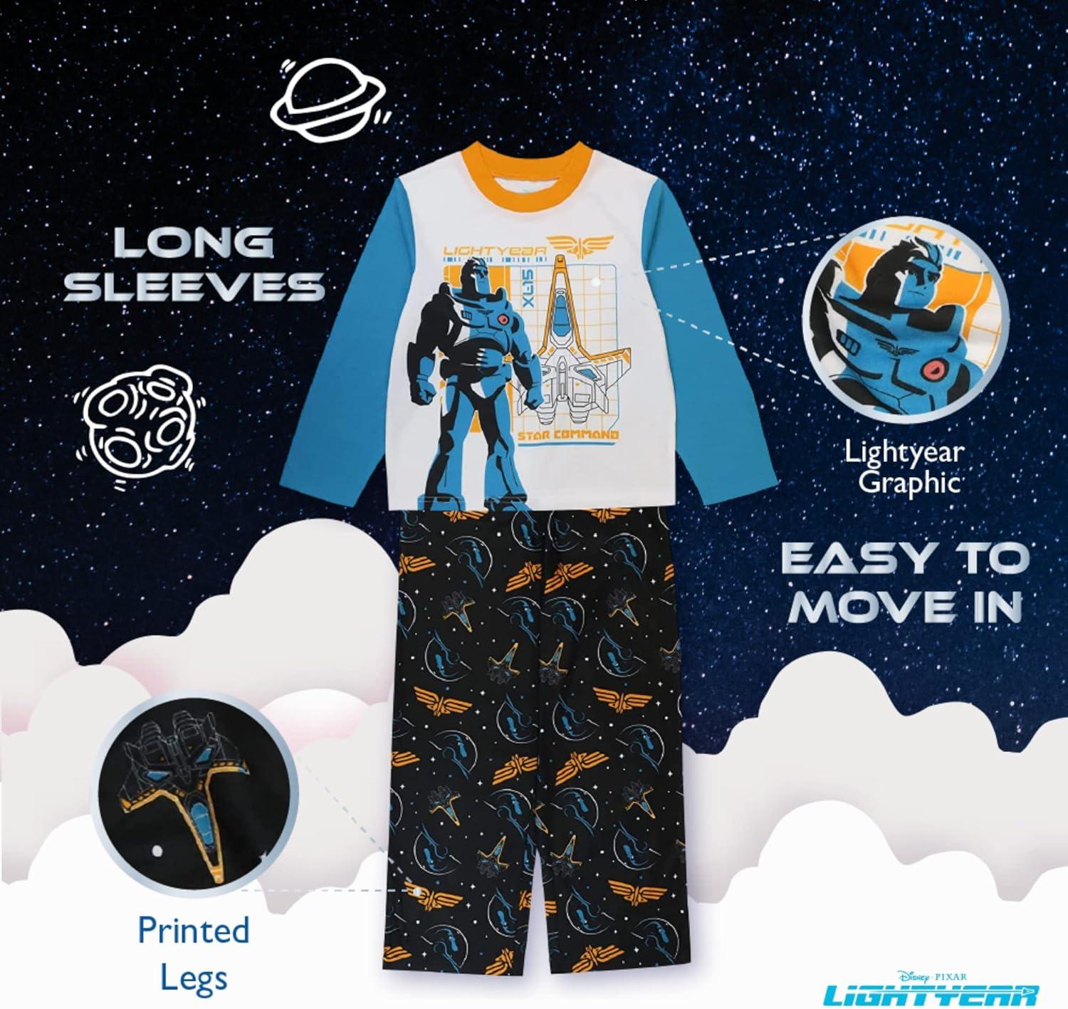 imageDisney Boys 2Piece Loosefit Pajama Set Soft ampamp Cute for KidsLaunch All Ships