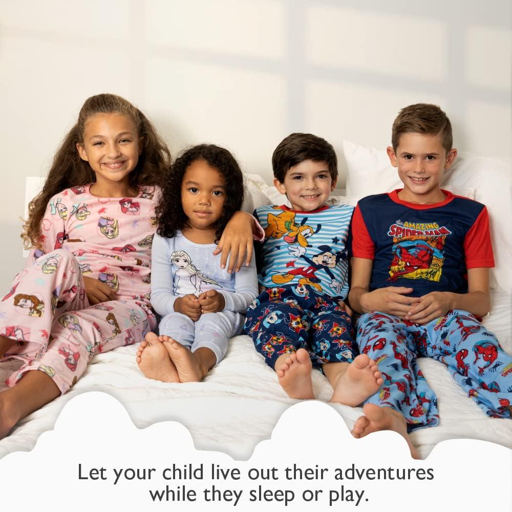 imageDisney Boys 2Piece Loosefit Pajama Set Soft ampamp Cute for KidsMickey and Pluto 2