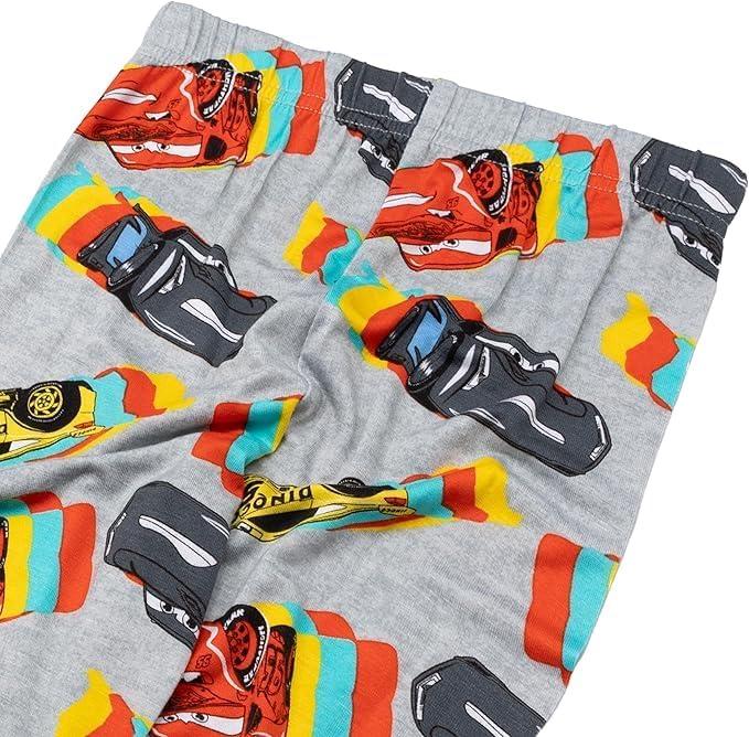 imageDisney Boys 2Piece Snugfit Viscose Pajama Set Soft ampamp Cute for KidsRacing Cars
