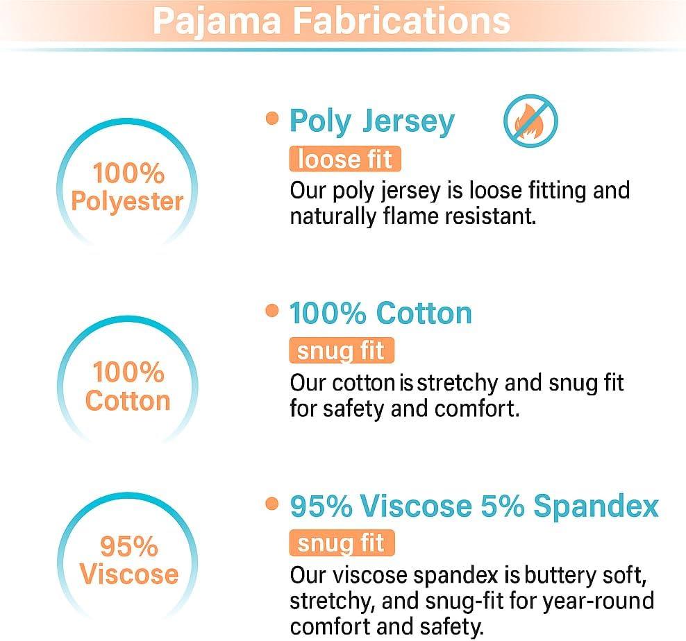 imageDisney Boys 2Piece Snugfit Viscose Pajama Set Soft ampamp Cute for KidsStripe Fun