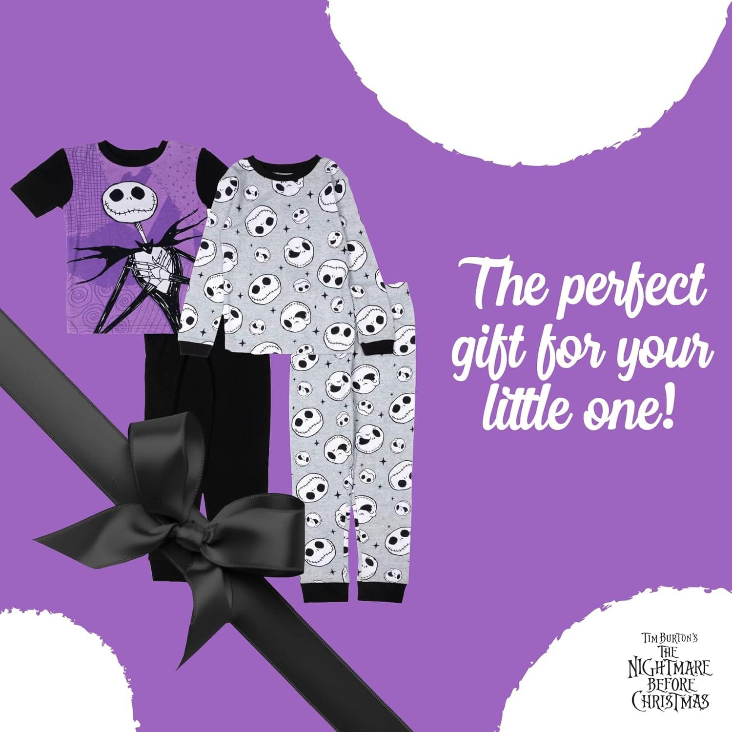 imageDisney Boys 4Piece Snugfit Cotton Pajama Set Soft ampamp Cute for KidsNbc Fun Stars