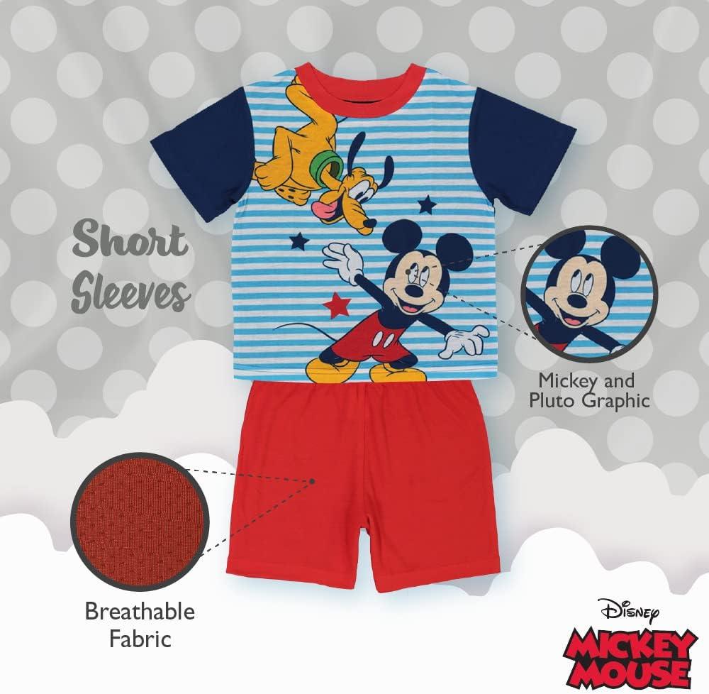 imageDisney Boys Pixar Lightyear  Toys Story 4 3Piece LooseFit Pajamas SetMickey and Pluto 3