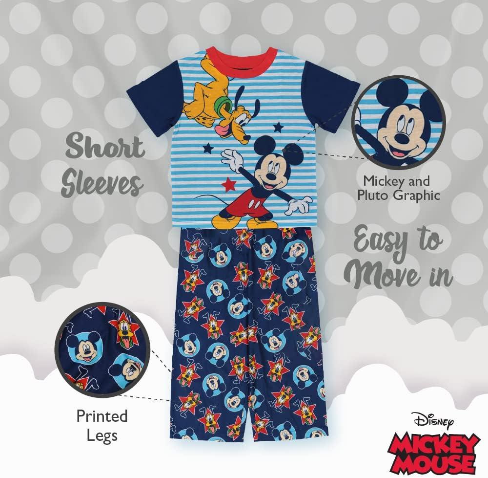 imageDisney Boys Pixar Lightyear  Toys Story 4 3Piece LooseFit Pajamas SetMickey and Pluto 3