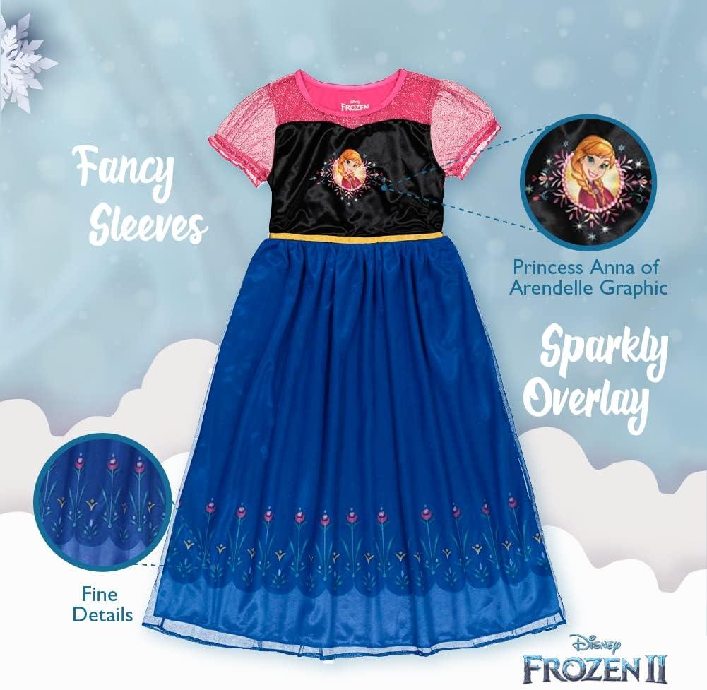 imageDisney Girls Frozen Fantasy NightgownHappy Anna 2