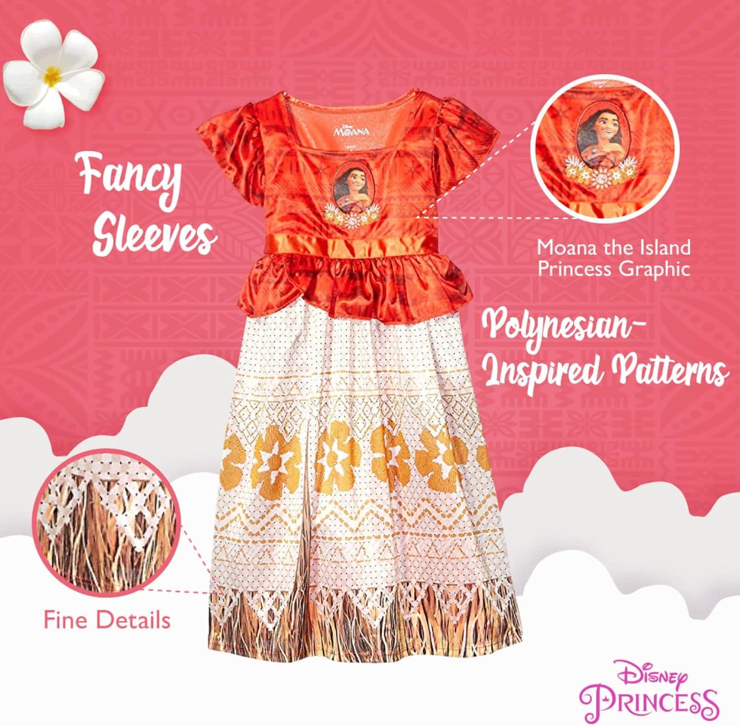 imageDisney Girls Frozen Fantasy NightgownMoana Ocean Princess 3