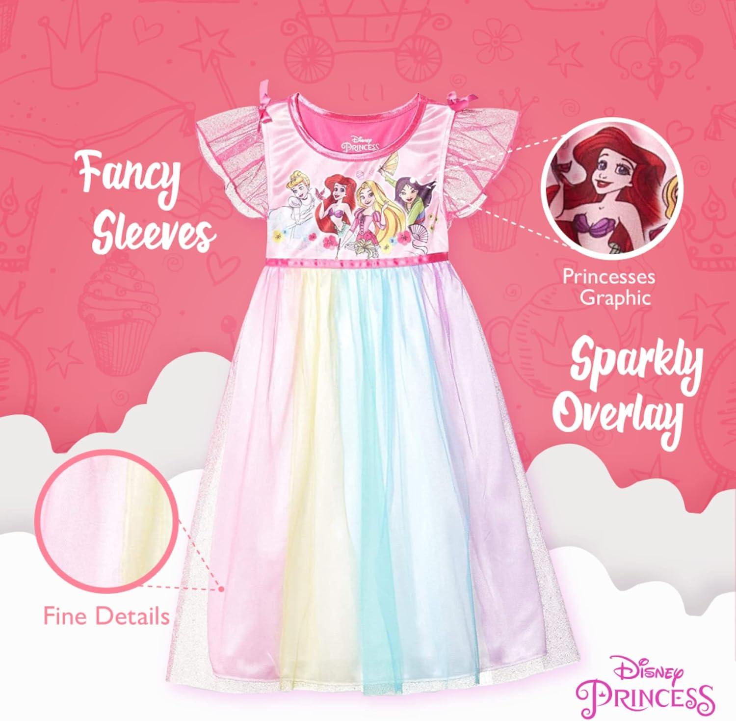 imageDisney Girls Frozen Fantasy NightgownPrincess Party Gown 4