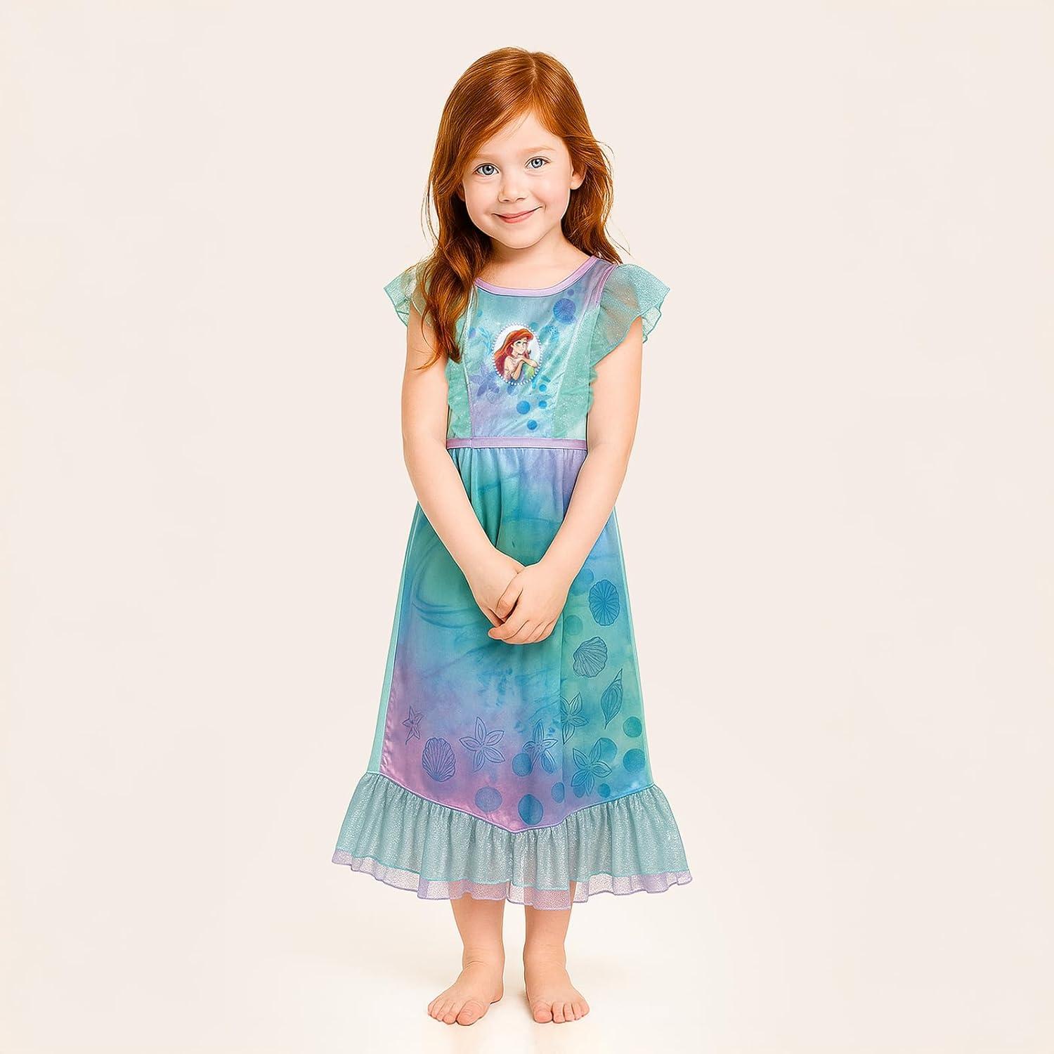 imageDisney Girls Frozen Fantasy NightgownWatercolor Ariel 2
