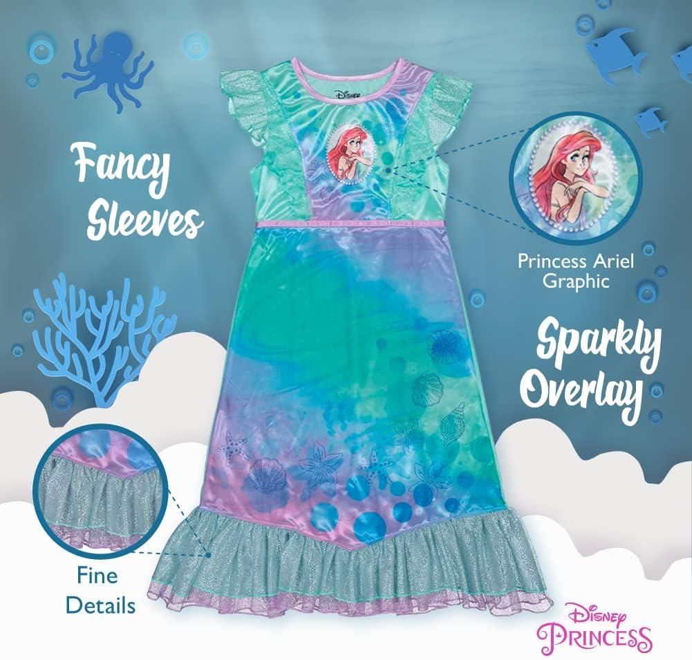imageDisney Girls Frozen Fantasy NightgownWatercolor Ariel 2