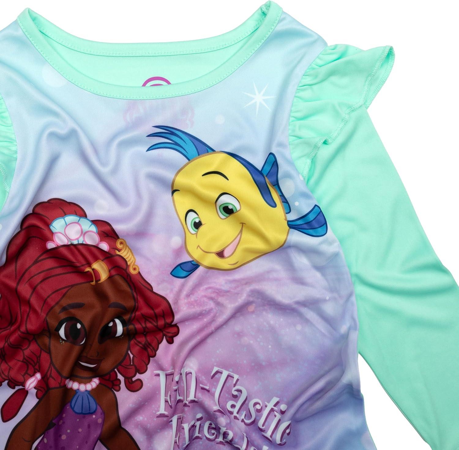 imageDisney Girls Nightgown Soft ampamp Cute Pajamas for KidsFintastic Friends