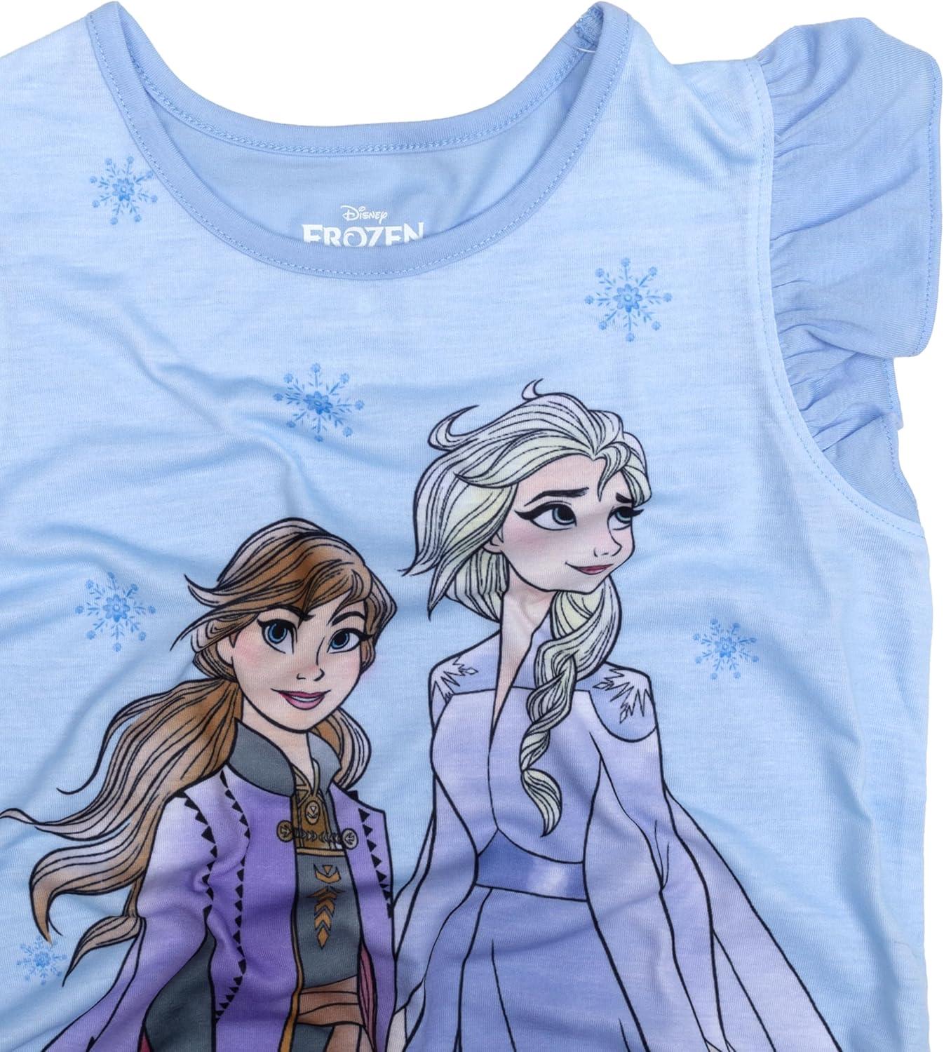 imageDisney Girls Nightgown Soft ampamp Cute Pajamas for KidsFrozen 2