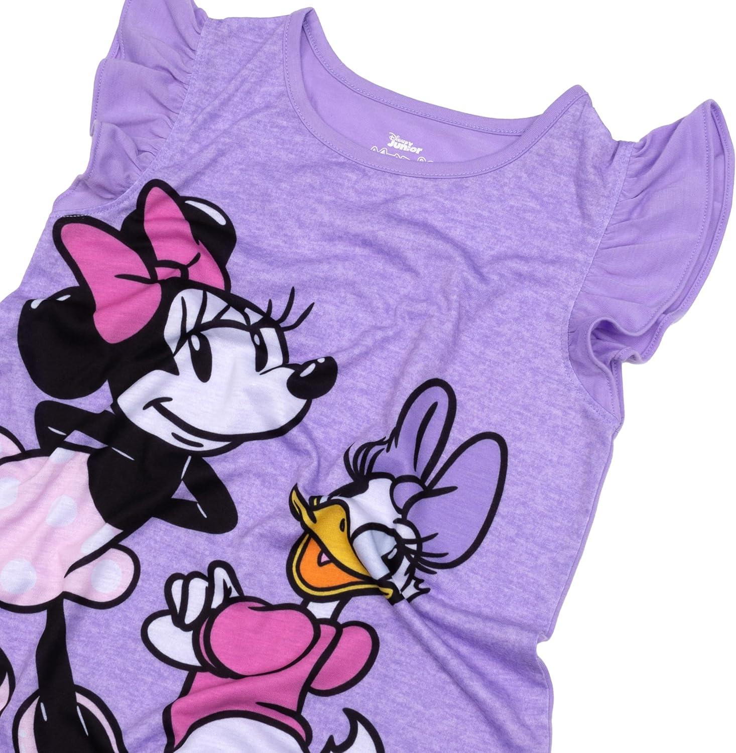 imageDisney Girls Nightgown Soft ampamp Cute Pajamas for KidsMinnie and Daisy