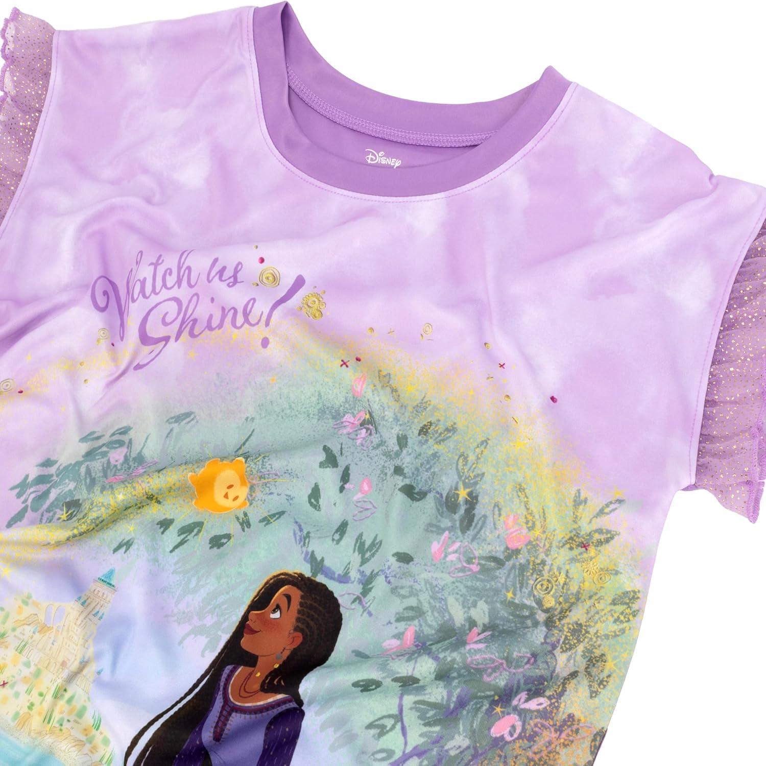 imageDisney Girls Nightgown Soft ampamp Cute Pajamas for KidsShining Wish