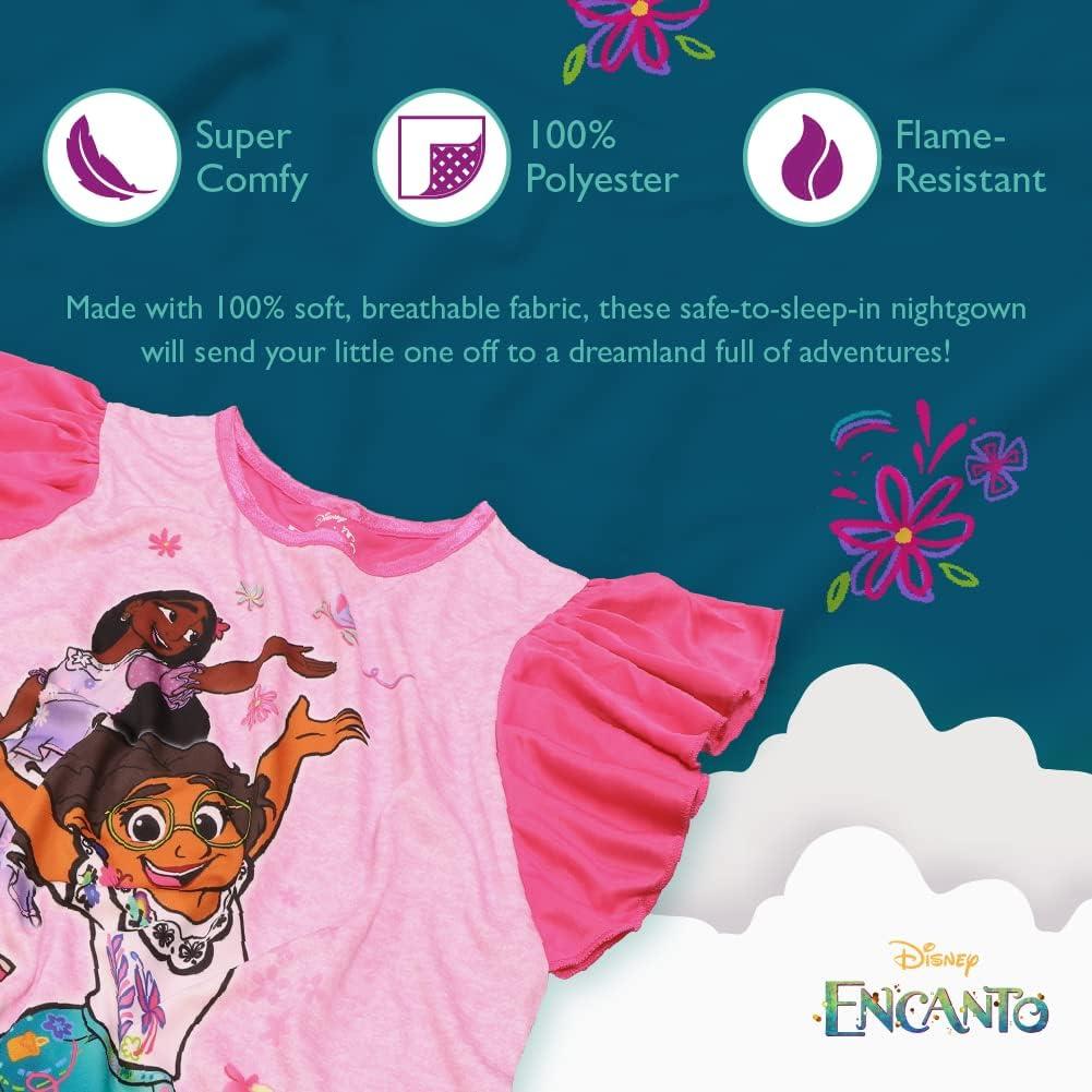 imageDisney Girls Nightgown Soft ampamp Cute Pajamas for KidsSister Joy
