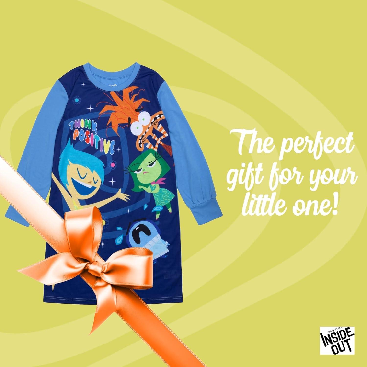 imageDisney Girls Nightgown Soft ampamp Cute Pajamas for KidsThink Positive