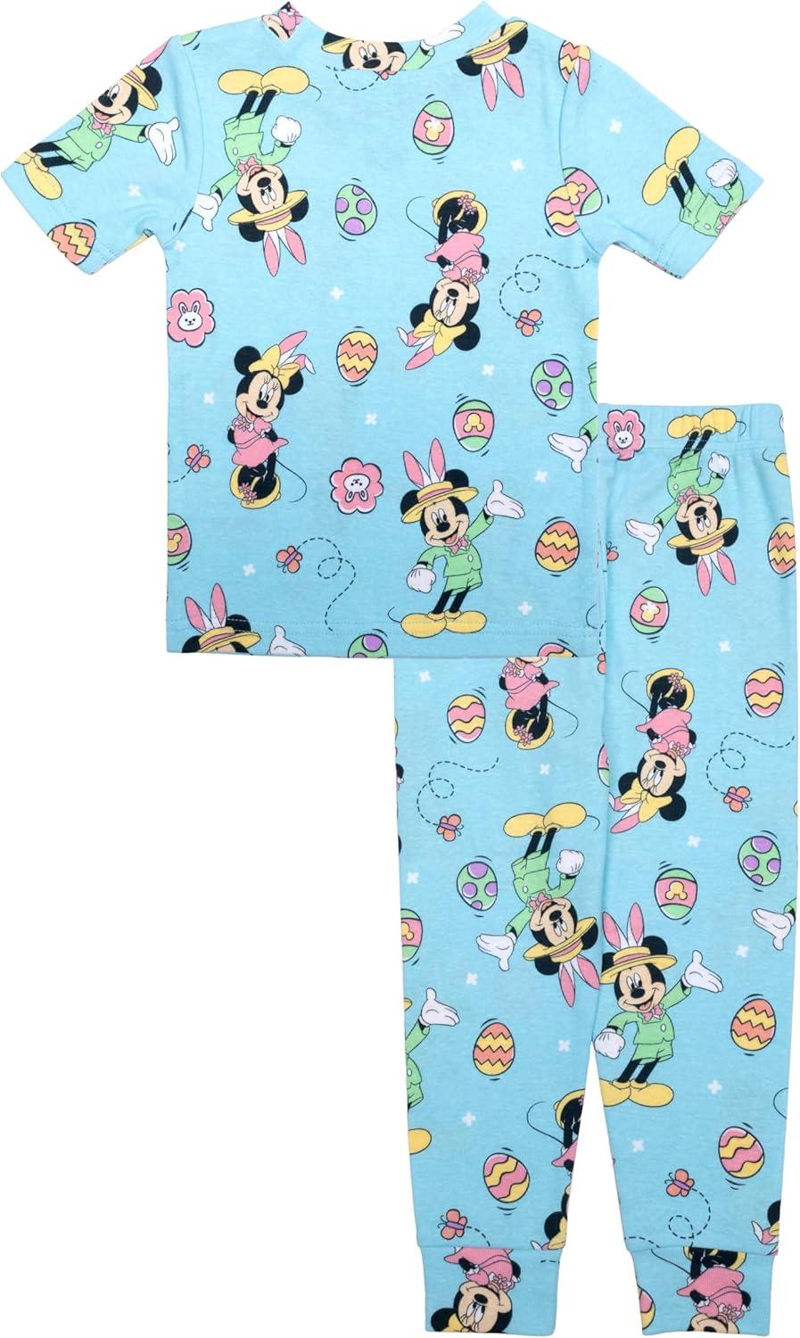 imageDisney unisexchild 2piece Snugfit Cotton Holiday Pajama Set Soft ampamp Cute for KidsFun Easter