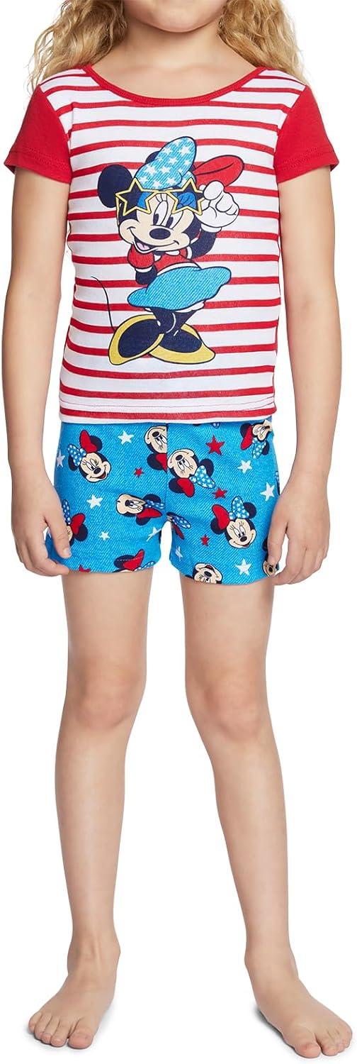 imageDisney unisexchild 2piece Snugfit Cotton Holiday Pajama Set Soft ampamp Cute for KidsMinnie America