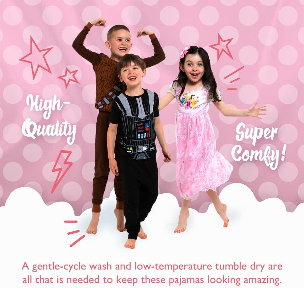 imageDisney unisexchild 2piece Snugfit Cotton Holiday Pajama Set Soft ampamp Cute for KidsSweetest Helper