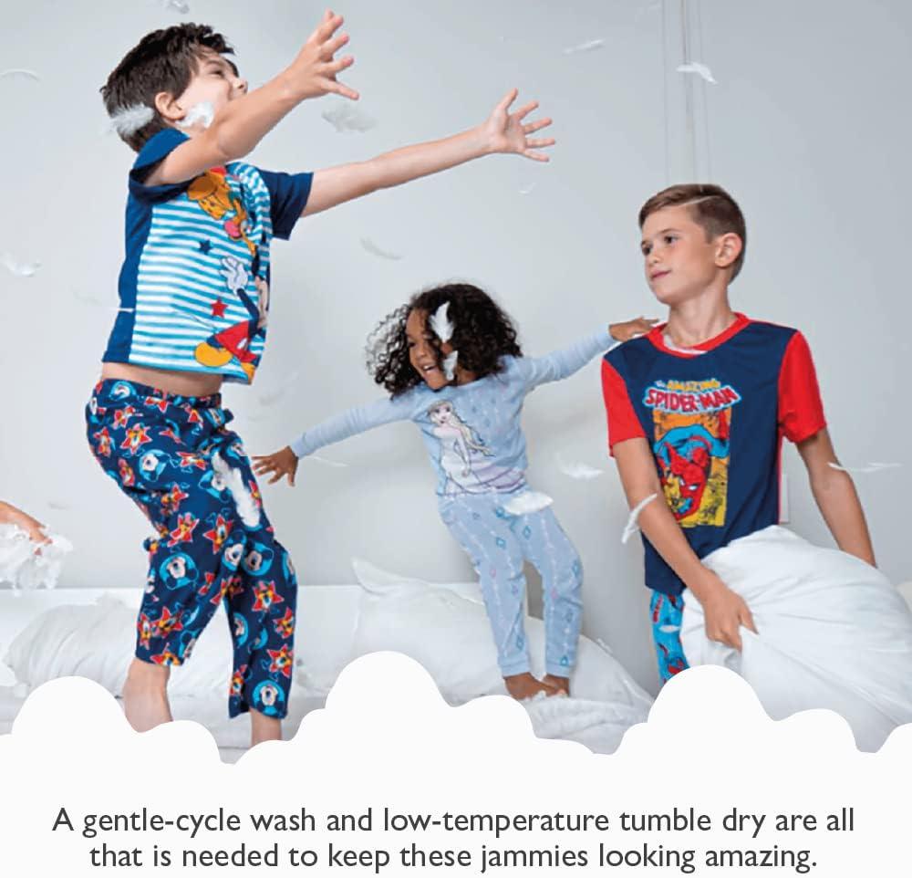 imageDisney unisexchild 6piece Snugfit Cotton Pajama Set Soft ampamp Cute for KidsOh Mickey