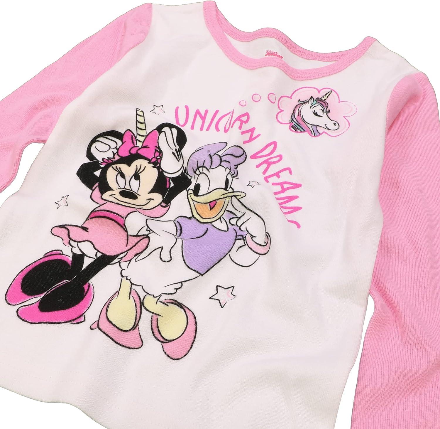imageDisney unisexchild 6piece Snugfit Cotton Pajama Set Soft ampamp Cute for KidsUnicorn Dreams