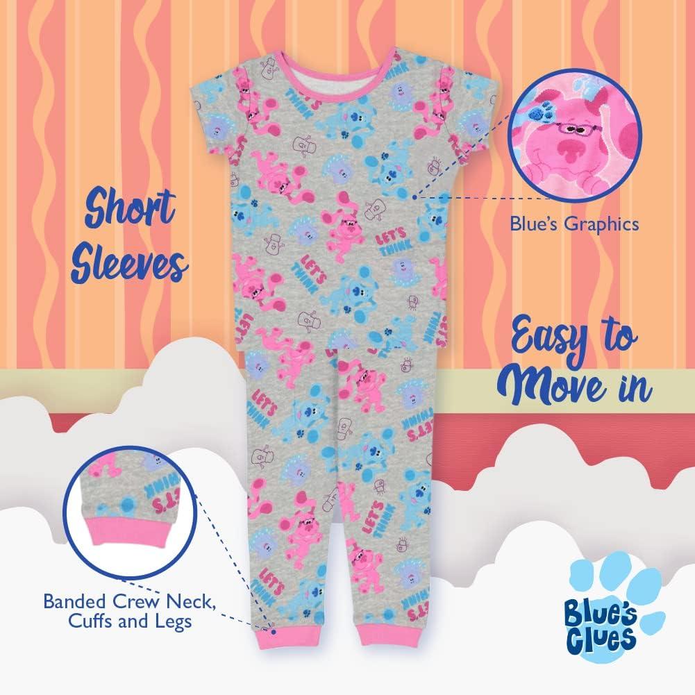 imageNickelodeon unisexchild Paw Patrol  Baby Shark  Blues Clues ampamp You 4piece Snugfit Cotton Pajama SetGet a Glue