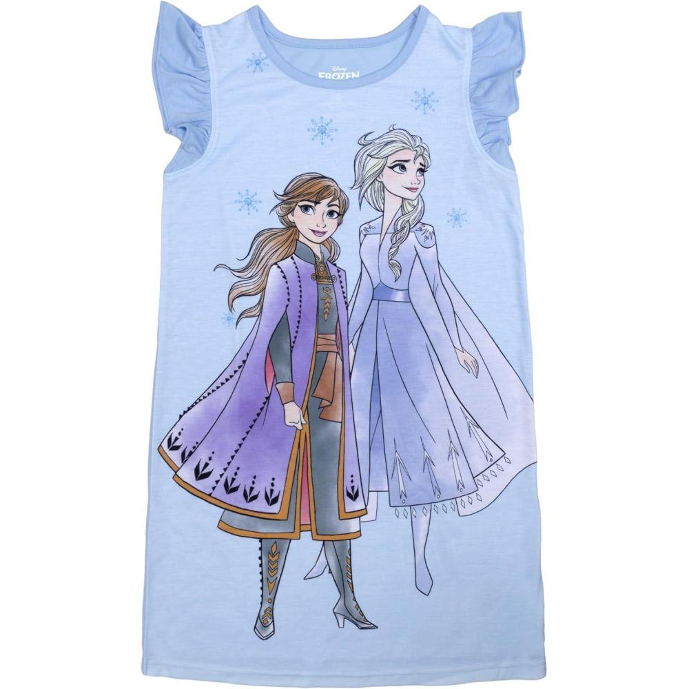 imageDisney Girls Nightgown Soft ampamp Cute Pajamas for KidsFrozen 2