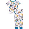 imageDisney Boys 2Piece Snugfit Viscose Pajama Set Soft ampamp Cute for KidsMickeys Sketch