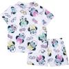imageDisney Girls 2Piece Loosefit Button Down Pajama Set Soft ampamp Cute for KidsSunshine Minnie