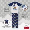 imageDisney Womens Mickey Mouse 2Piece Snugfit Cotton Pajamas SetFamlove Mickey