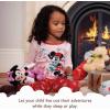 imageDisney unisexchild 2piece Snugfit Cotton Holiday Pajama Set Soft ampamp Cute for KidsMermaid Minnie