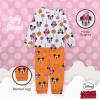 imageDisney unisexchild 2piece Snugfit Cotton Holiday Pajama Set Soft ampamp Cute for KidsMickey  Minnie Candy