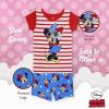 imageDisney unisexchild 2piece Snugfit Cotton Holiday Pajama Set Soft ampamp Cute for KidsMinnie America
