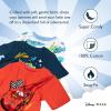 imageDisney unisexchild 6piece Snugfit Cotton Pajama Set Soft ampamp Cute for KidsRace Space Scare
