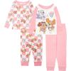 imageNickelodeon unisexchild Paw Patrol  Baby Shark  Blues Clues ampamp You 4piece Snugfit Cotton Pajama SetPawsome Fun