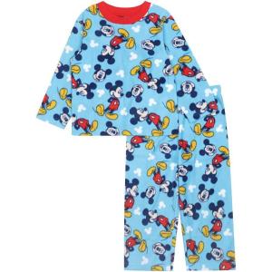 imageDisney Boys 2Piece Loosefit Pajama Set Soft ampamp Cute for KidsMickey and Pluto 2