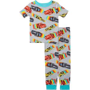 imageDisney Boys 2Piece Snugfit Viscose Pajama Set Soft ampamp Cute for KidsRacing Cars