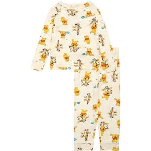 imageDisney Boys 2Piece Snugfit Viscose Pajama Set Soft ampamp Cute for KidsStripe Fun
