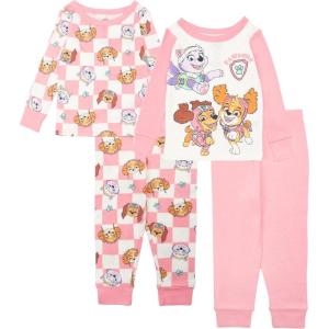 imageNickelodeon unisexchild Paw Patrol  Baby Shark  Blues Clues ampamp You 4piece Snugfit Cotton Pajama SetPawsome Fun