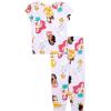 imageDisney Girls 2Piece Snugfit Viscose Pajama Set Soft ampamp Cute for KidsPrincess Love