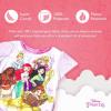 imageDisney Girls 3Piece Loosefit Pajama Set Soft ampamp Cute for KidsPrecious Princess 2