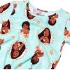 imageDisney Girls 4Piece Snugfit Cotton Pajama Set Soft ampamp Cute for KidsFloral Moana