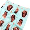 imageDisney Girls 4Piece Snugfit Cotton Pajama Set Soft ampamp Cute for KidsFloral Moana