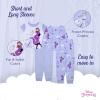 imageDisney Girls 4Piece Snugfit Cotton Pajama Set Soft ampamp Cute for KidsFrozen Sisters