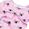 imageDisney Girls 4Piece Snugfit Cotton Pajama Set Soft ampamp Cute for KidsMinnie Garden