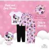 imageDisney Girls 4Piece Snugfit Cotton Pajama Set Soft ampamp Cute for KidsMinnie and Daisy
